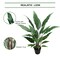 3ft Artificial Green Spathiphyllum Plant - 36 Lifelike Silk Leaves, Indoor Decoration, Home & Office Display - Year-Round Decorative Accent, Floral Home by Artificial Flowers